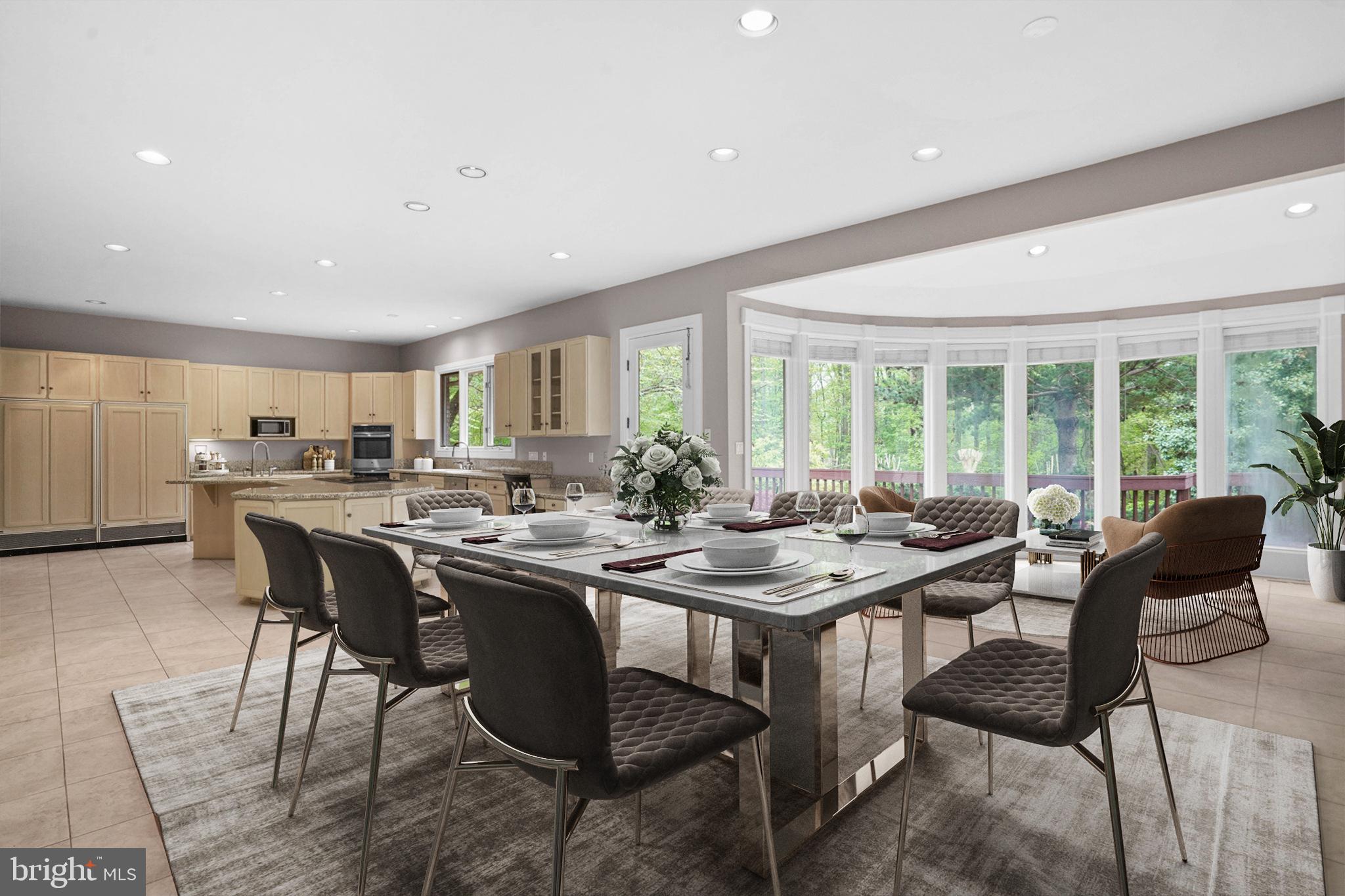 9708 Kendale Road Potomac, MD 20854 - Photo 6 of 47 Eat-in Kitchen - Photo with Virtual Staging