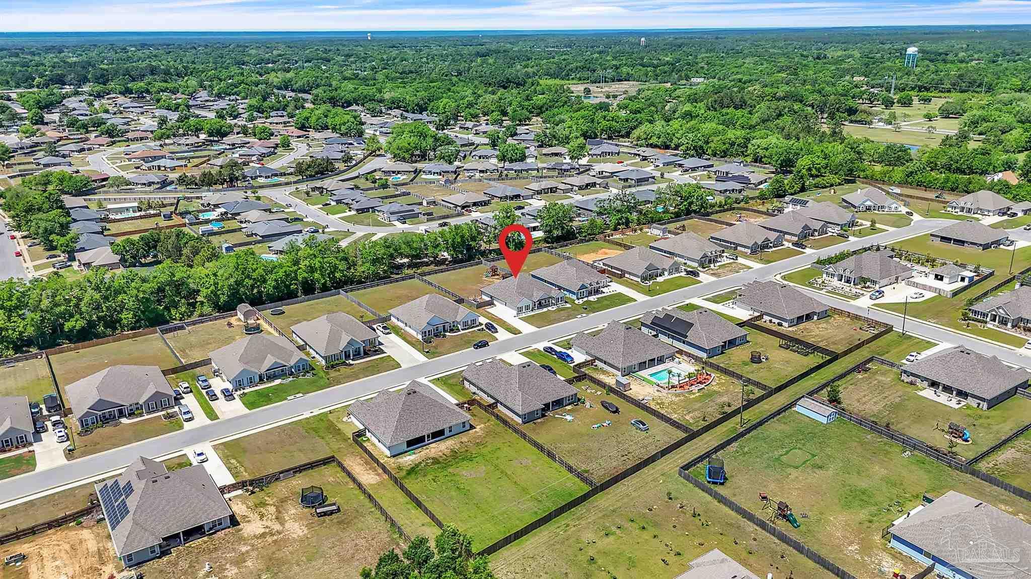 5531 Blake Lane Pace, FL 32571 - Photo 41 of 43 an aerial view of residential houses with outdoor space