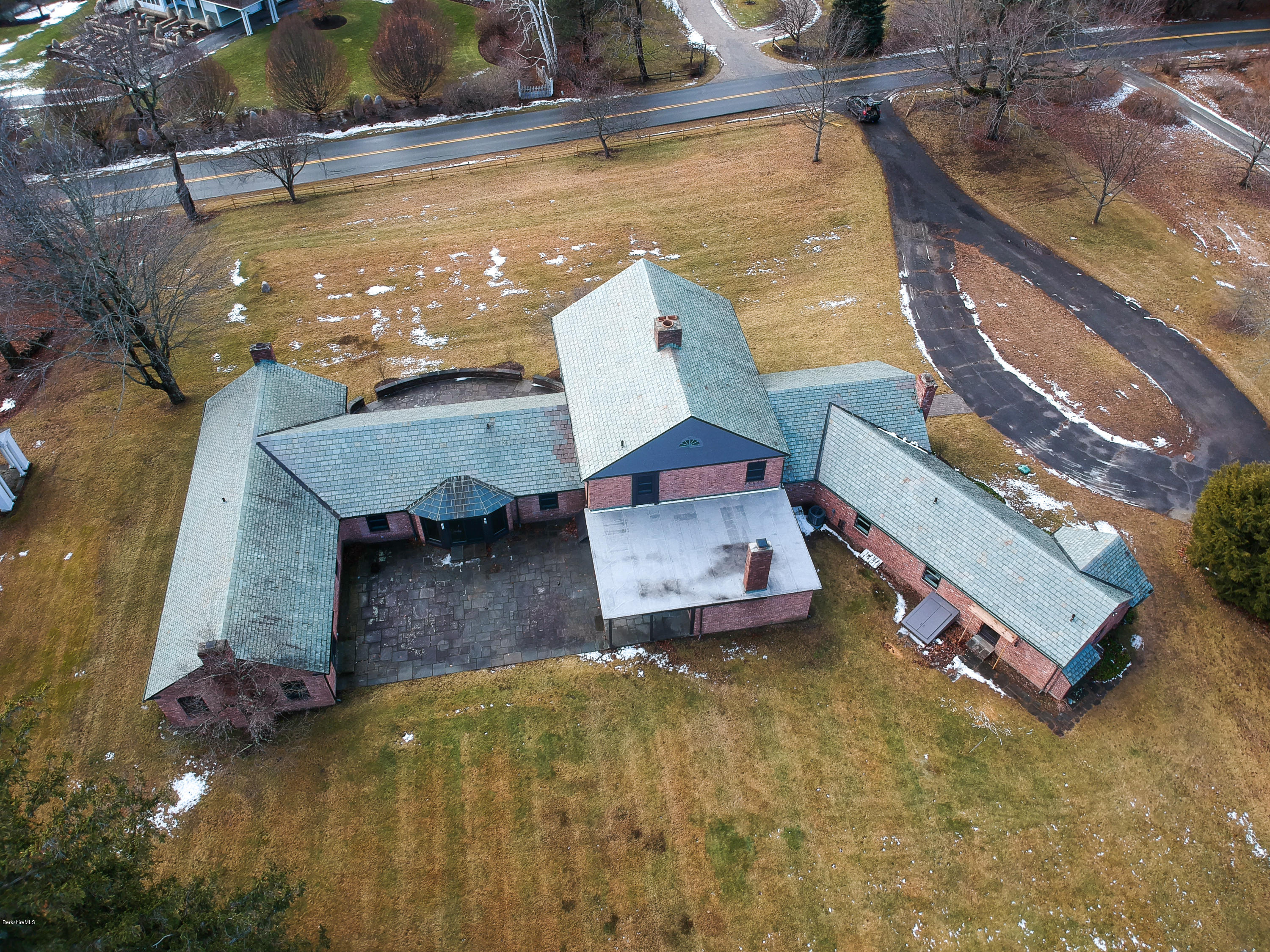 22 Prospect Hill Road Stockbridge, MA 01262 - Photo 65 of 78 Drone overhead