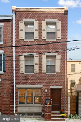 a front view of a building