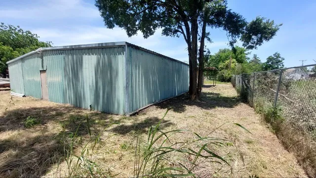 a backyard of a house