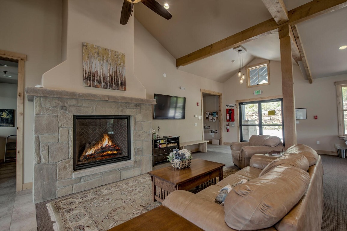 28 Damselfly Loop Silverthorne, CO 80498 - Photo 36 of 45 a living room with furniture and a fireplace