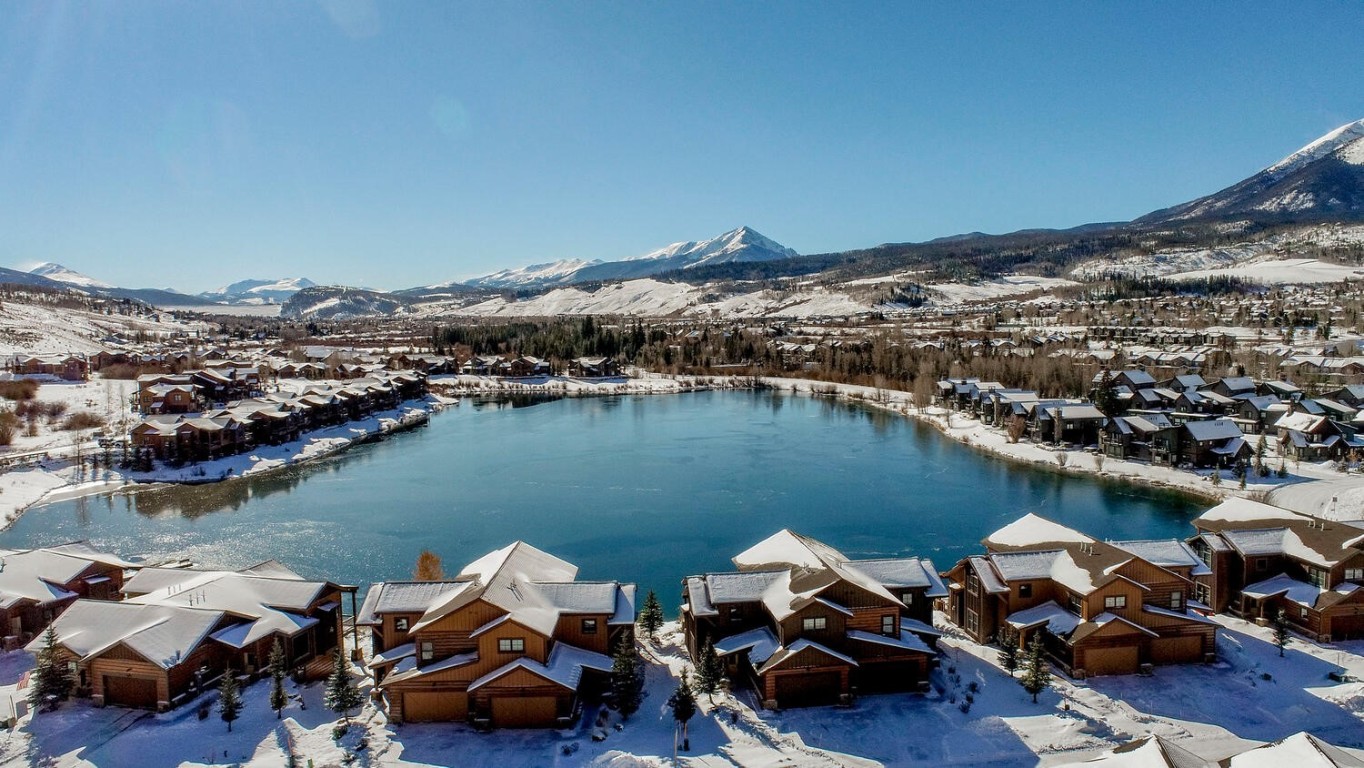 28 Damselfly Loop Silverthorne, CO 80498 - Photo 40 of 45 a terrace with water view and mountain view