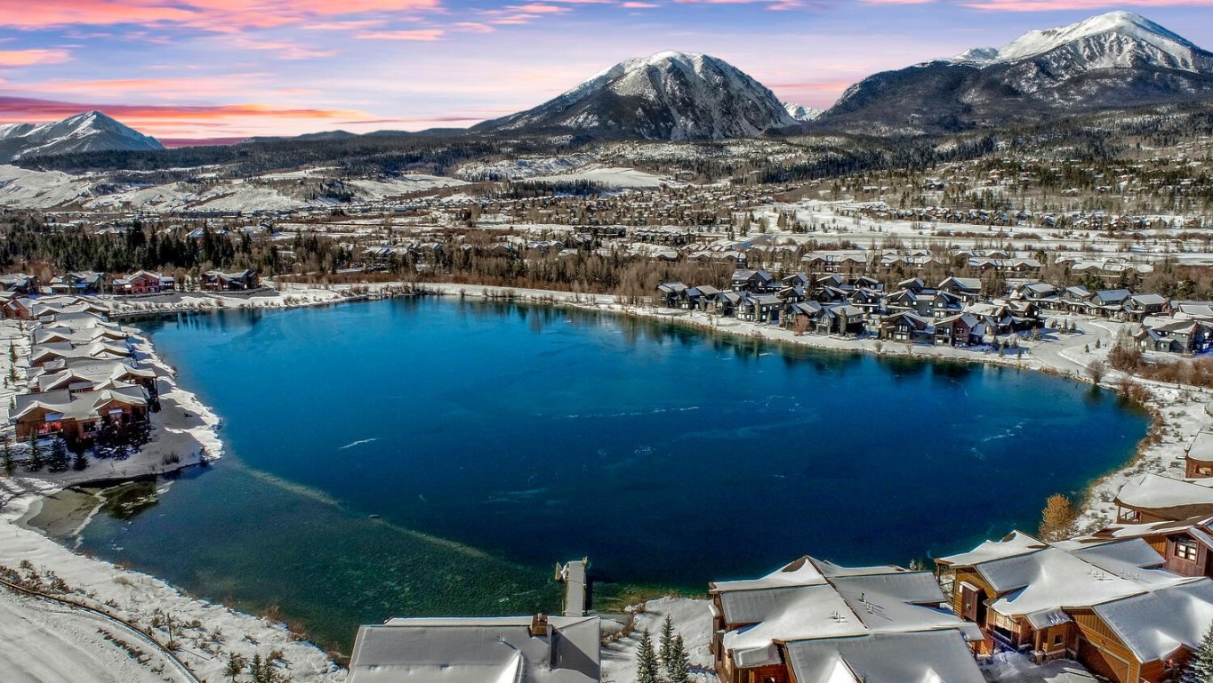 28 Damselfly Loop Silverthorne, CO 80498 - Photo 41 of 45 a view of a lake with a mountain