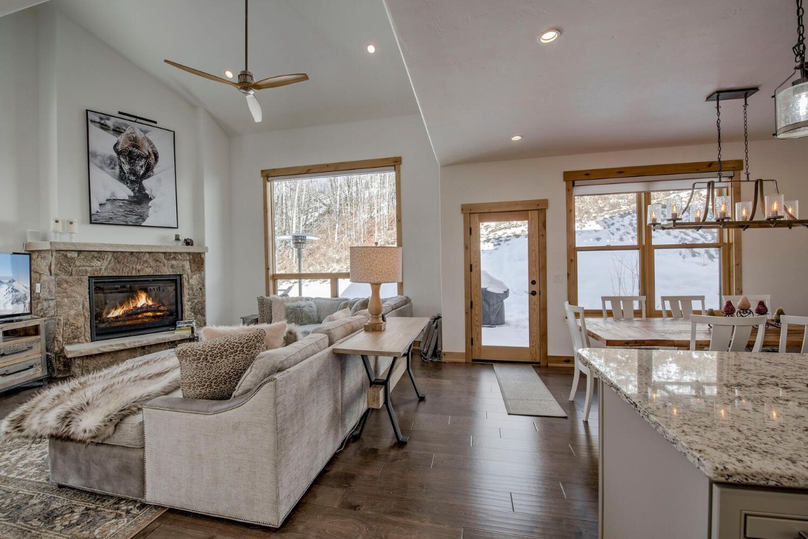 28 Damselfly Loop Silverthorne, CO 80498 - Photo 44 of 45 a living room with furniture large window and wooden floor