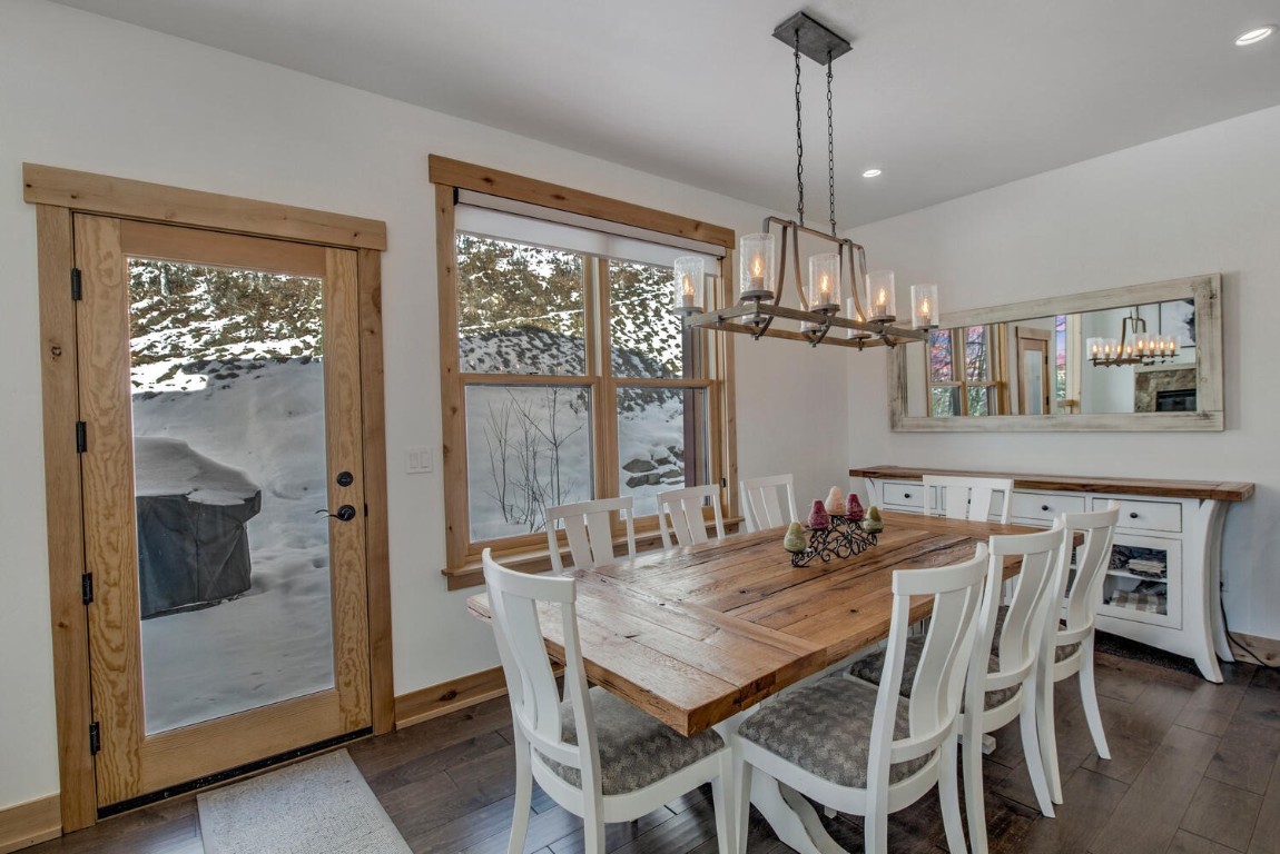 28 Damselfly Loop Silverthorne, CO 80498 - Photo 5 of 45 a view of a dining room with furniture window and outside view