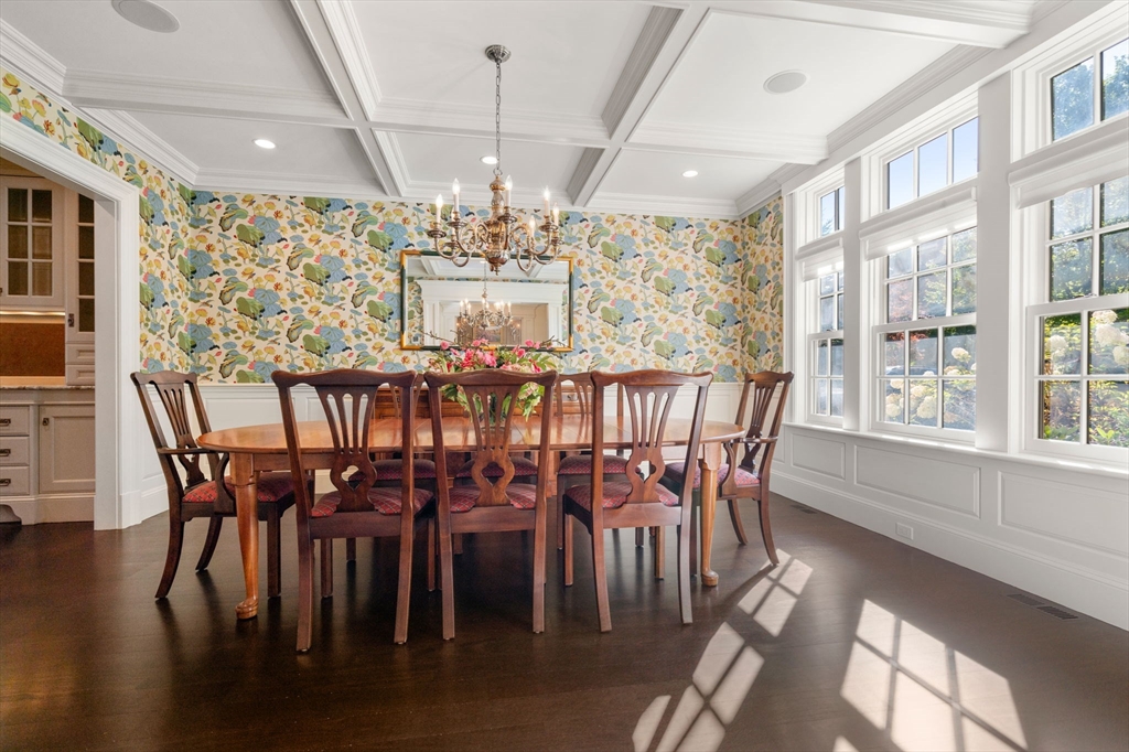 27 Pine Summit Circle, Unit 27 Weston, MA 02493 - Photo 13 of 42 a view of a dining room with furniture window and wooden floor