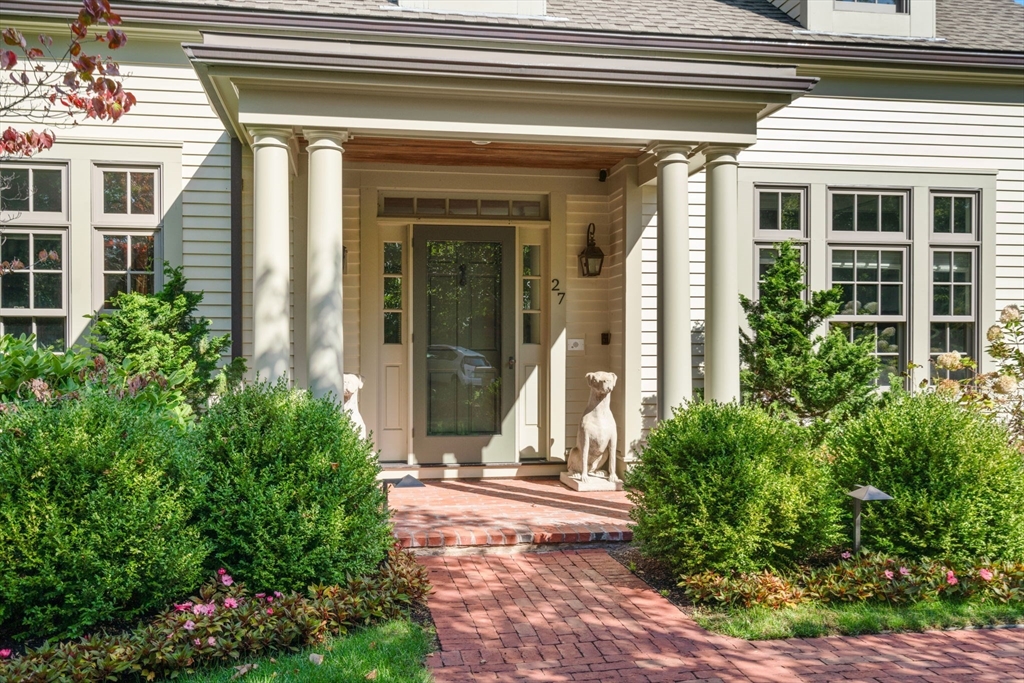 27 Pine Summit Circle, Unit 27 Weston, MA 02493 - Photo 41 of 42 a view of a house with potted plants
