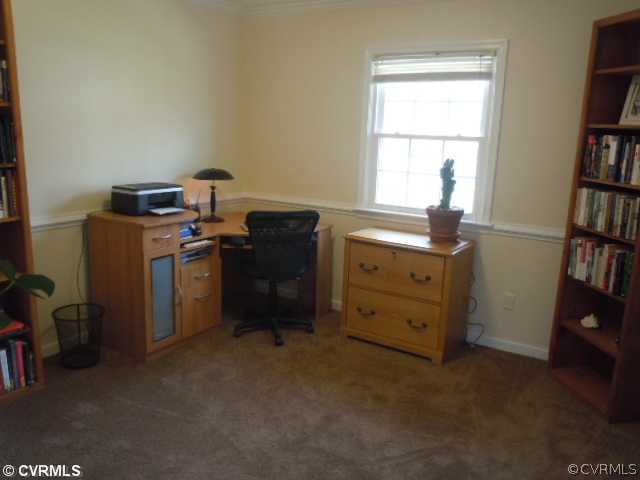10307 Carlow Road Chesterfield, VA 23838 - Photo 6 of 12 a view of workspace with furniture and closet