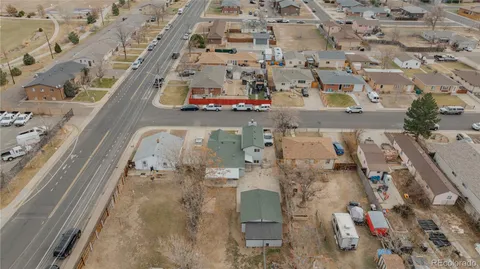 an aerial view of a city