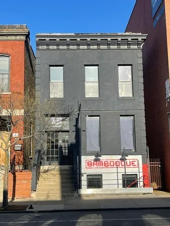 a view of a brick building with outer view