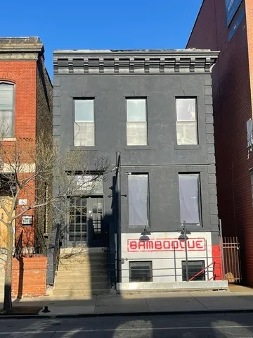 a view of a brick building with outer view