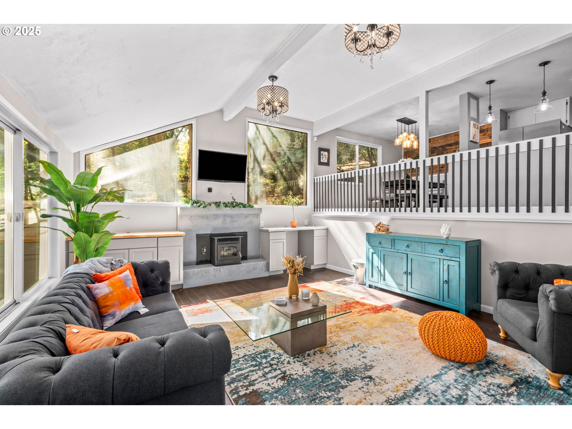 792 Brookside Drive Eugene, OR 97405 - Photo 11 of 46 a living room with furniture and a fireplace