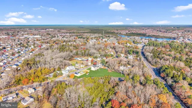 a view of city and green space