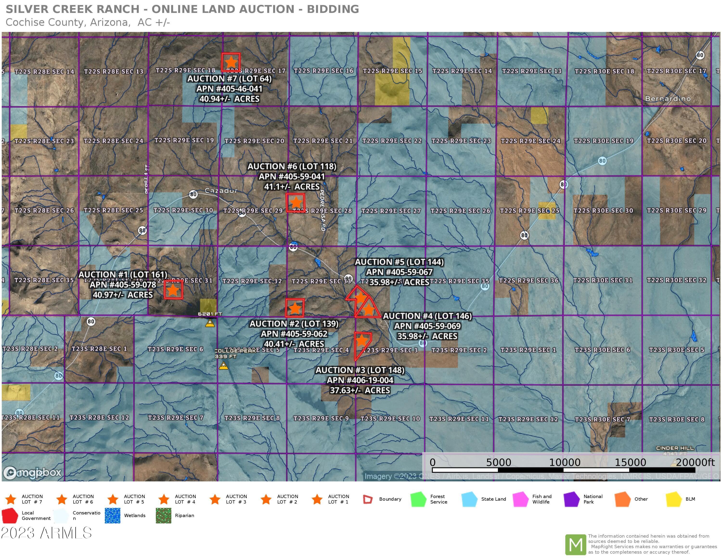 80 East Rd Douglas Az 85067 Road, Unit 144 Douglas, AZ 85607 - Photo 5 of 19 Map public lands+TRS (Jan 26)