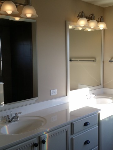 2056 Stapleton Road New Lenox, IL 60451 - Photo 17 of 25 a bathroom with a sink and a mirror