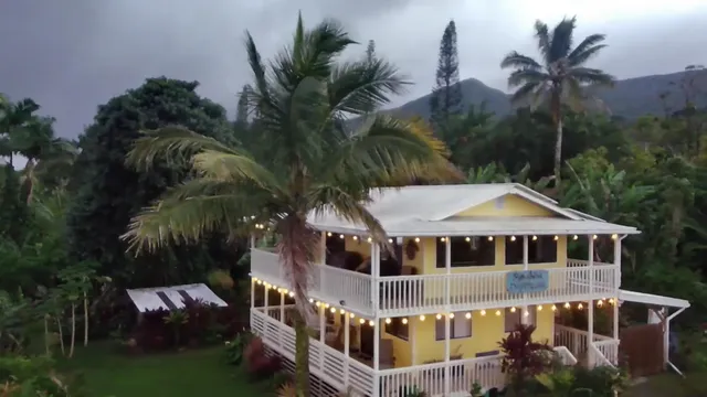 a aerial view of a house