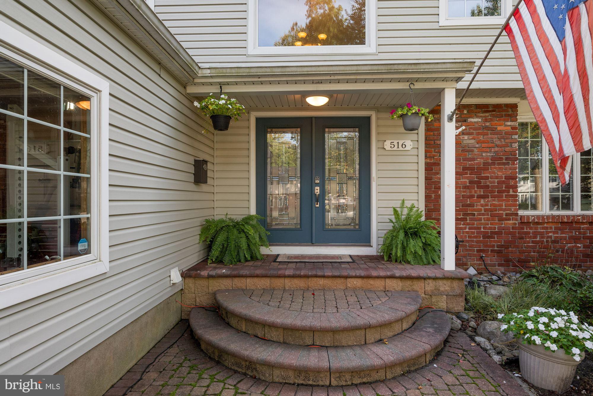 516 Park Road Cherry Hill, NJ 08034 - Photo 2 of 46 Double door entry w/brick landing