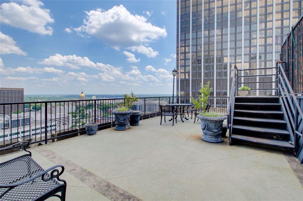 32 Peachtree Street Northwest, Unit 1102 Atlanta, GA 30303 - Photo 15 of 35 a view of a terrace with sitting area