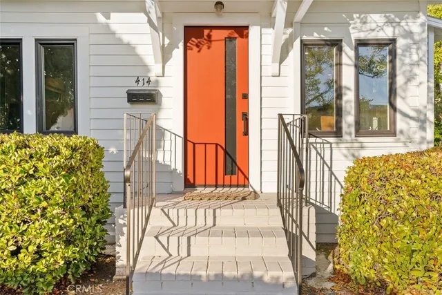 a view of front door of house