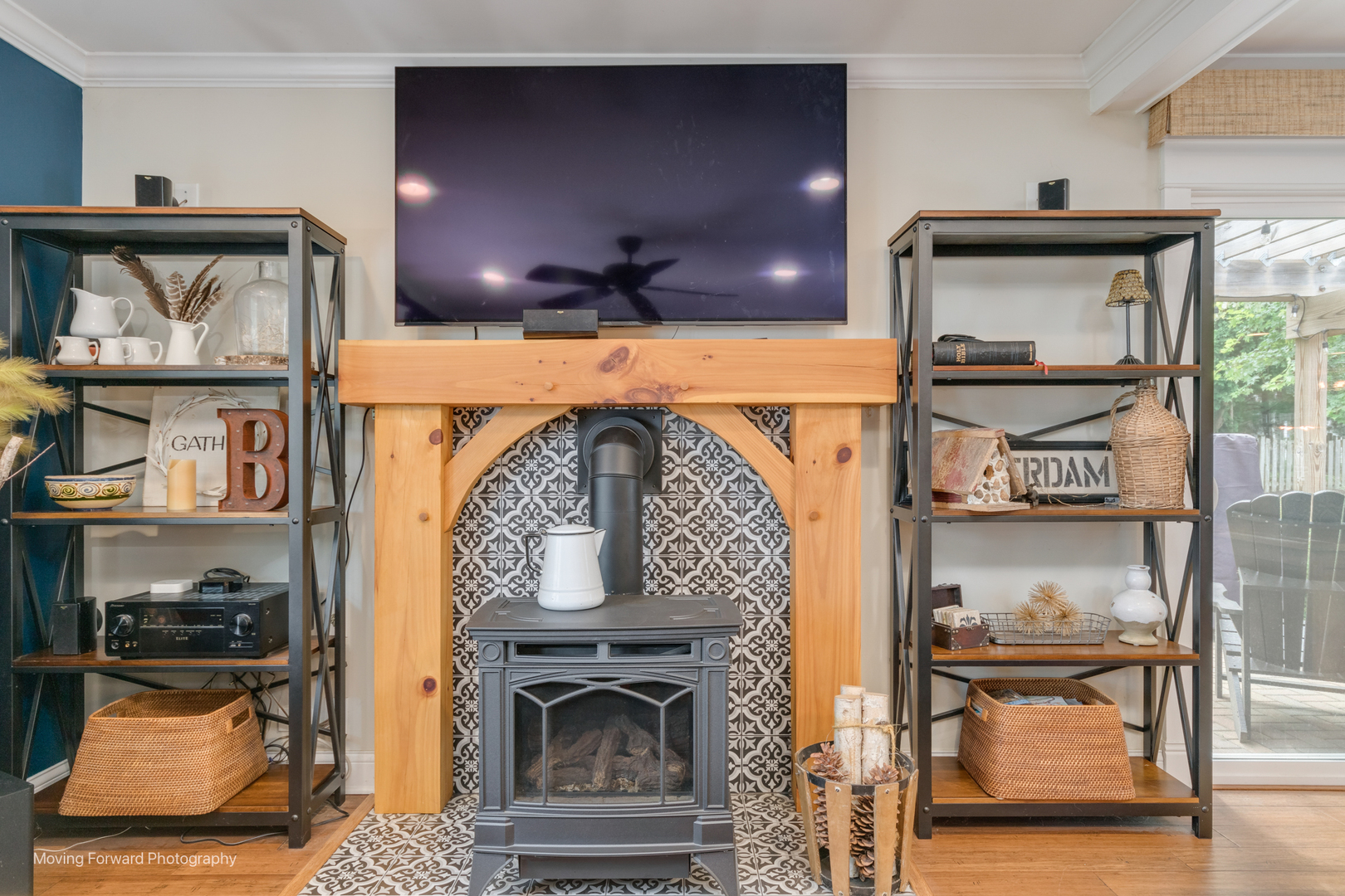 1845 Howard Street Wheaton, IL 60187 - Photo 21 of 41 a living room with furniture and a fireplace