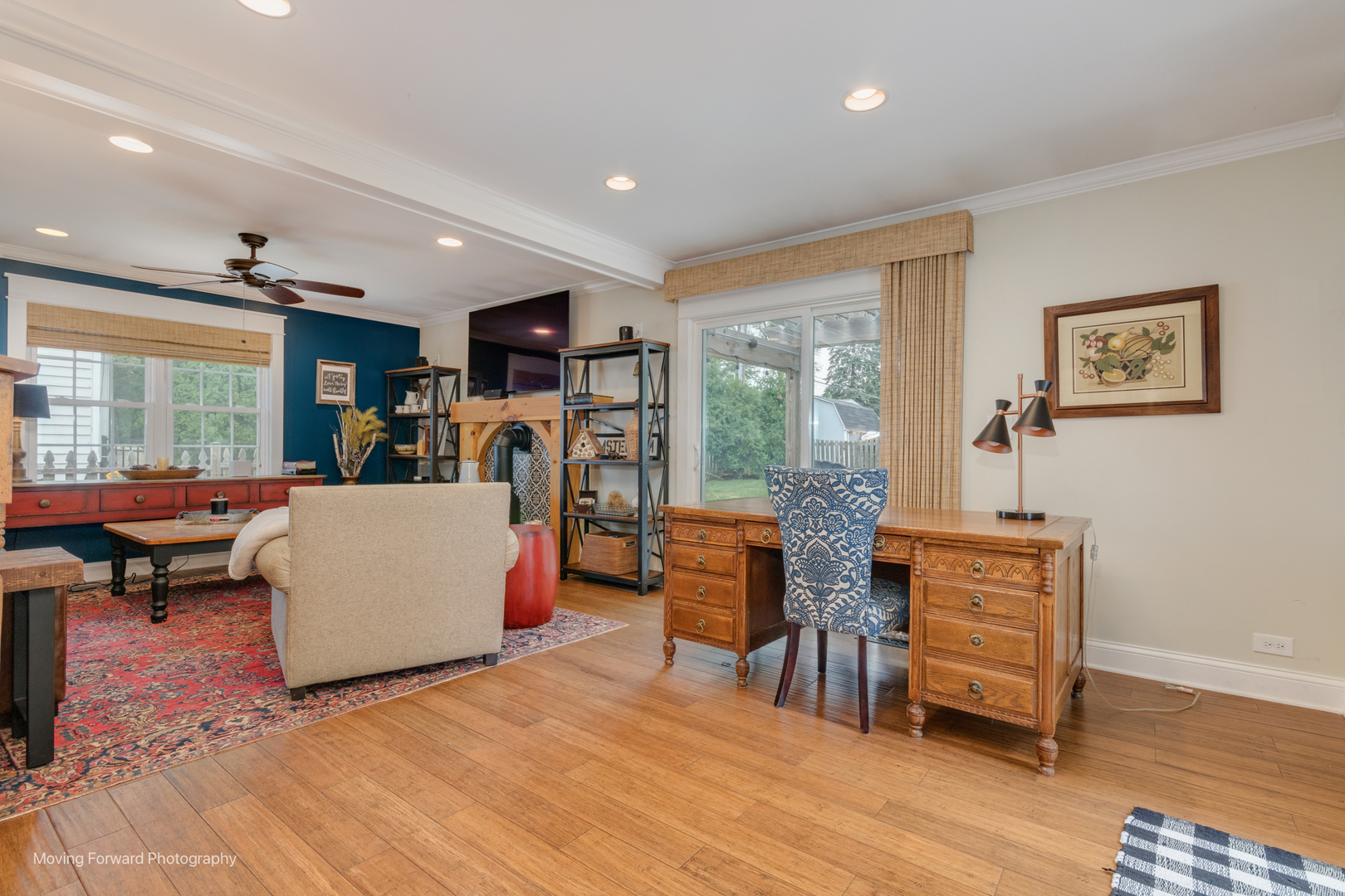 1845 Howard Street Wheaton, IL 60187 - Photo 23 of 41 a living room with furniture and a large window