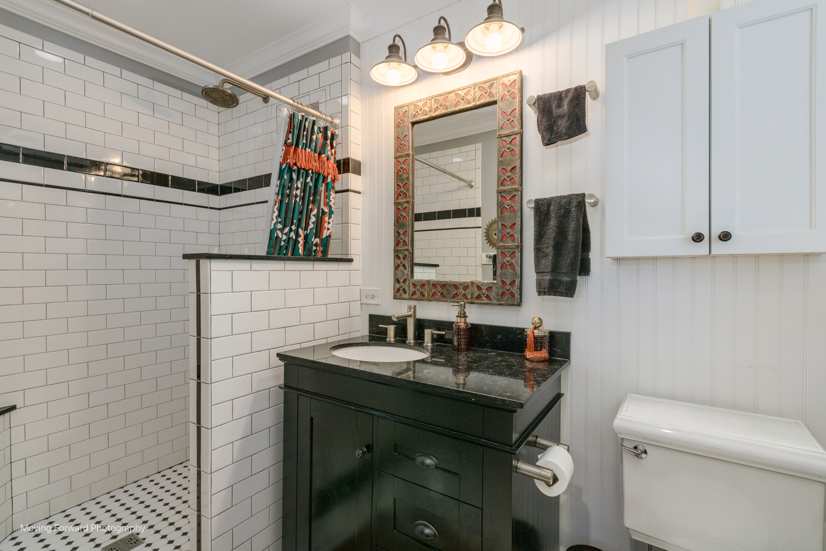 1845 Howard Street Wheaton, IL 60187 - Photo 33 of 41 a bathroom with a sink vanity granite and toilet