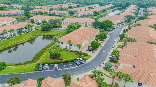 a storage room with cabinets