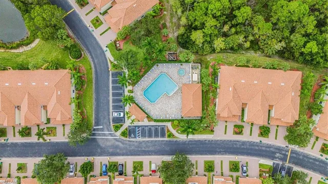 an outdoor view with patio