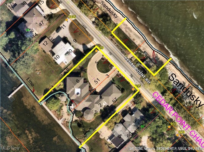 939 Cedar Point Road Sandusky, OH 44870 - Photo 50 of 50 Erie County Auditor Map