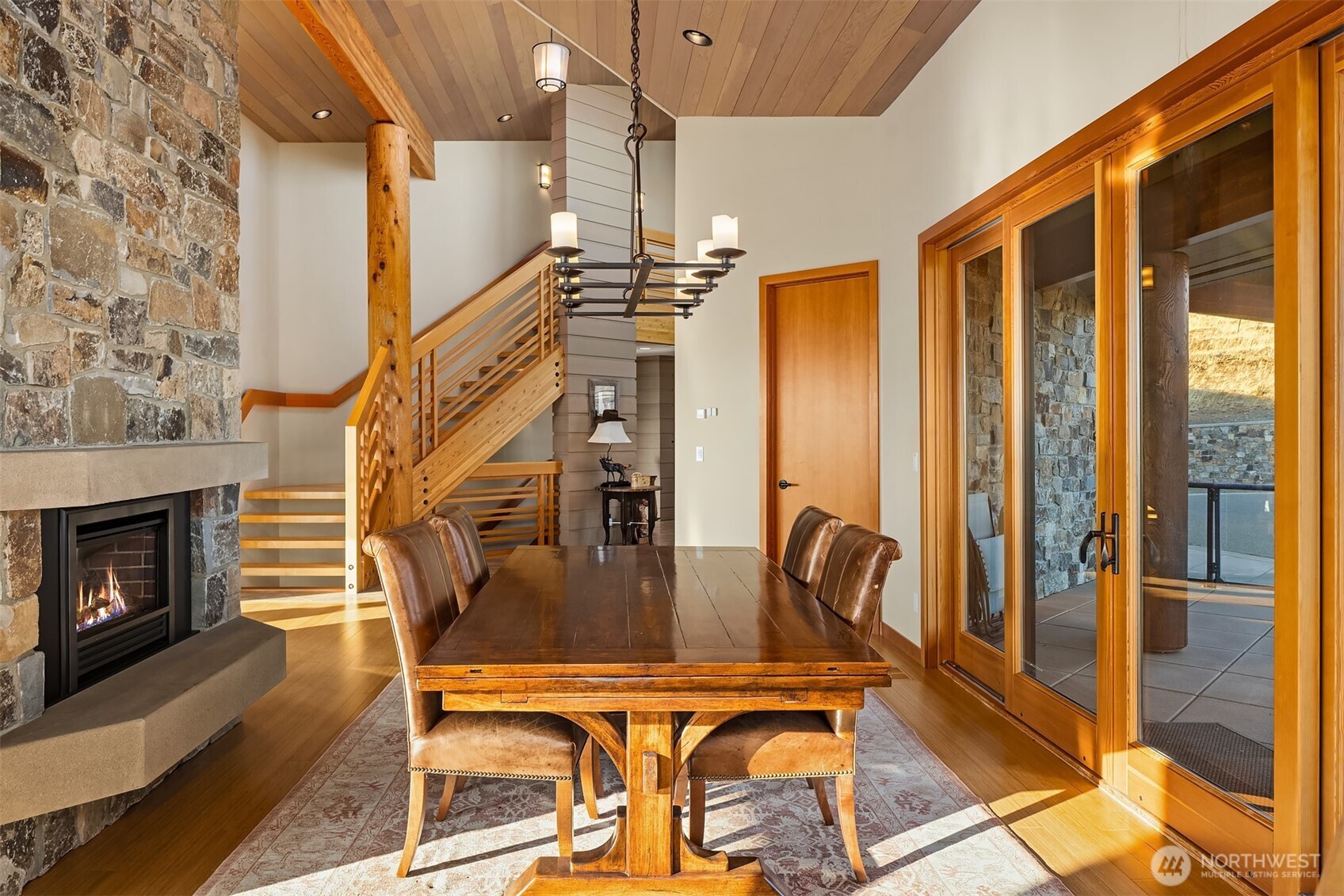 3653 Hart Road Cle Elum, WA 98922 - Photo 26 of 40 a view of a livingroom with furniture and a fireplace
