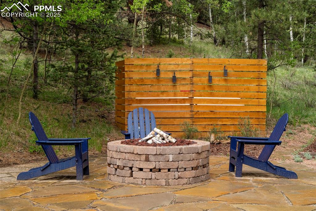 529 Spruce Circle Divide, CO 80814 - Photo 26 of 38 Propane fire-pit.