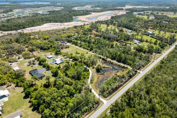 a view of a yard with plants