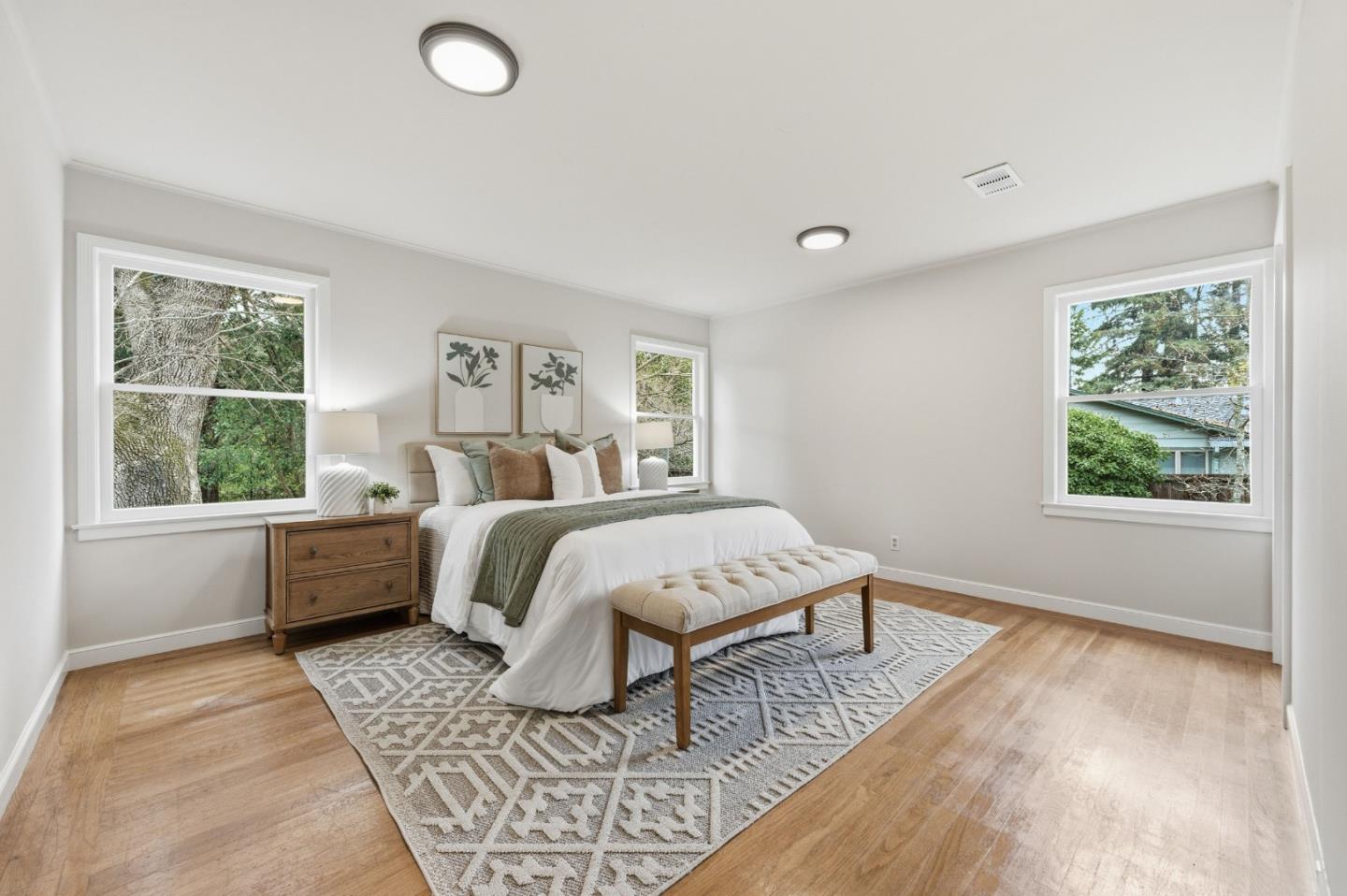 1698 Cordilleras Road Redwood City, CA 94062 - Photo 20 of 44 a bed room with a bed and a window