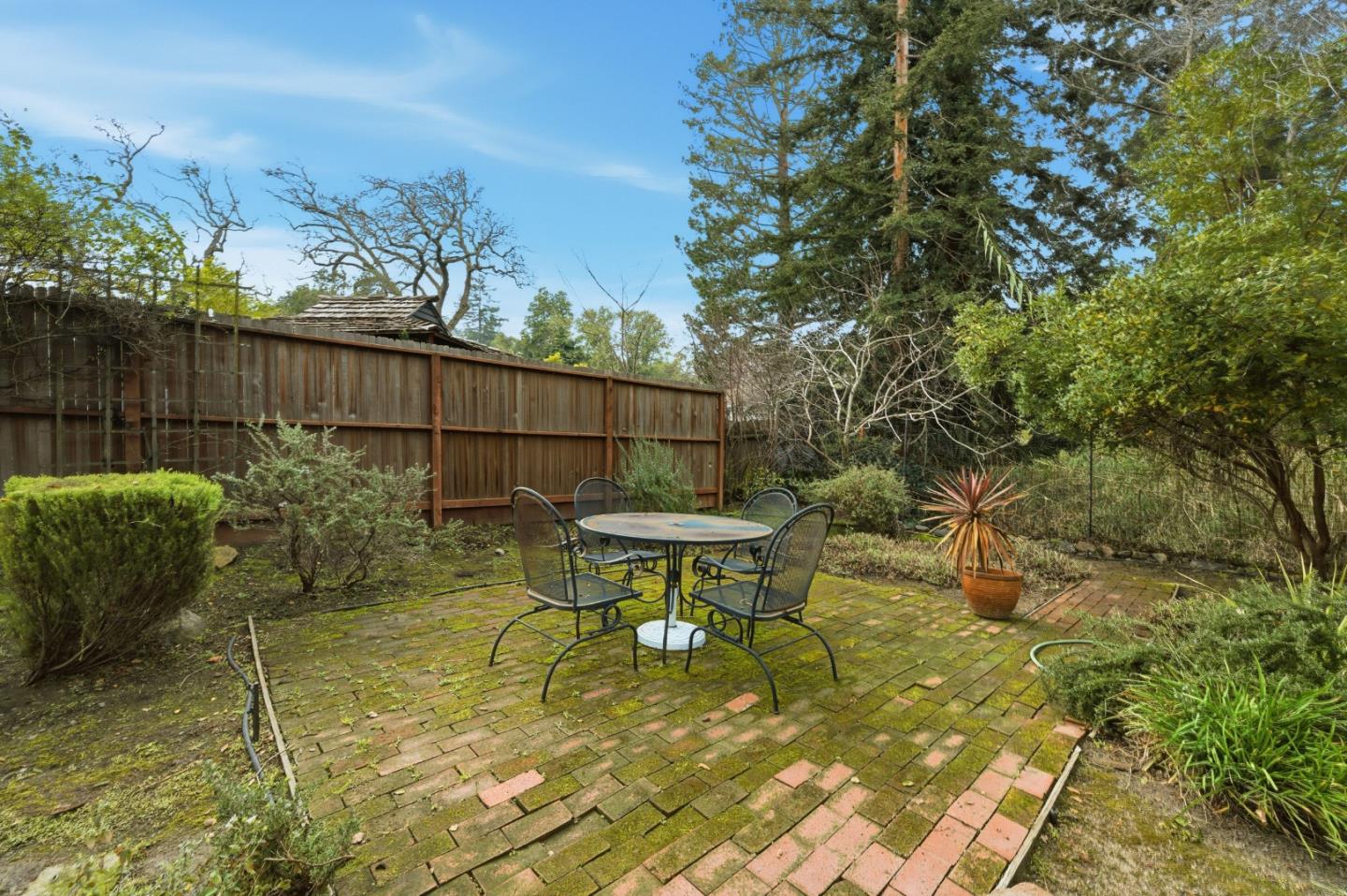 1698 Cordilleras Road Redwood City, CA 94062 - Photo 33 of 44 a view of a bench in the patio