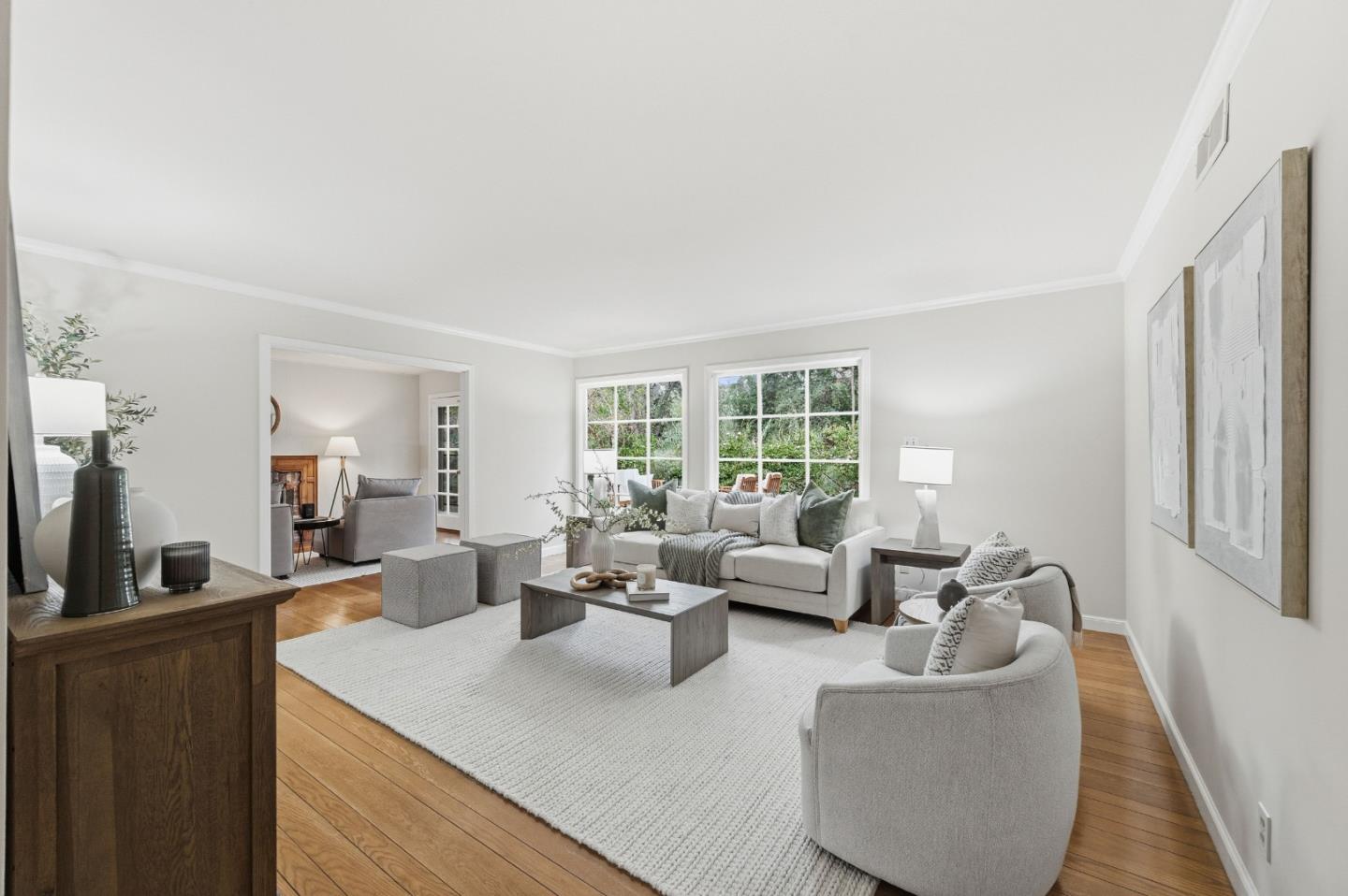 1698 Cordilleras Road Redwood City, CA 94062 - Photo 6 of 44 a living room with furniture and a large window