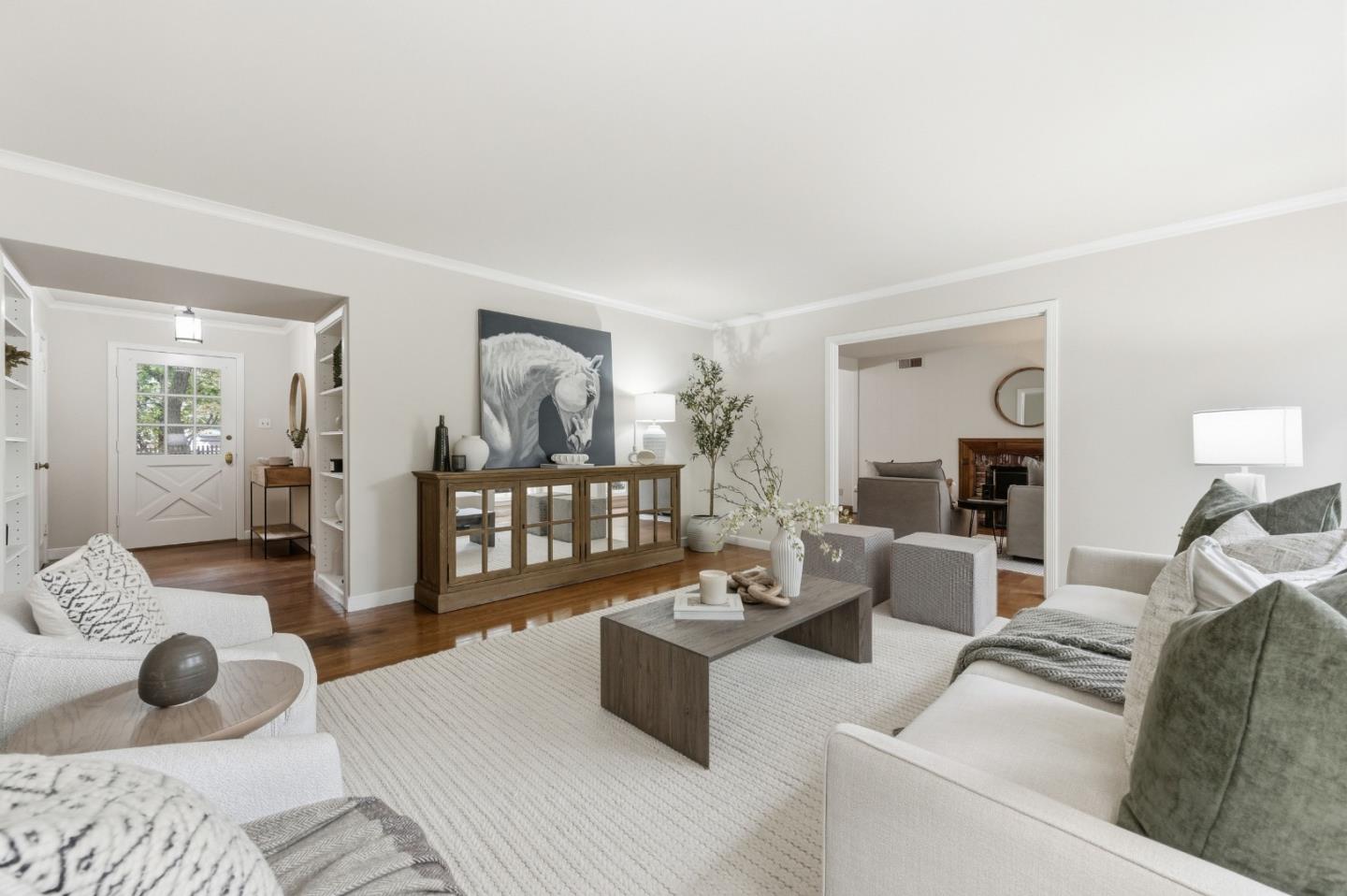 1698 Cordilleras Road Redwood City, CA 94062 - Photo 9 of 44 a living room with furniture and a wooden floor