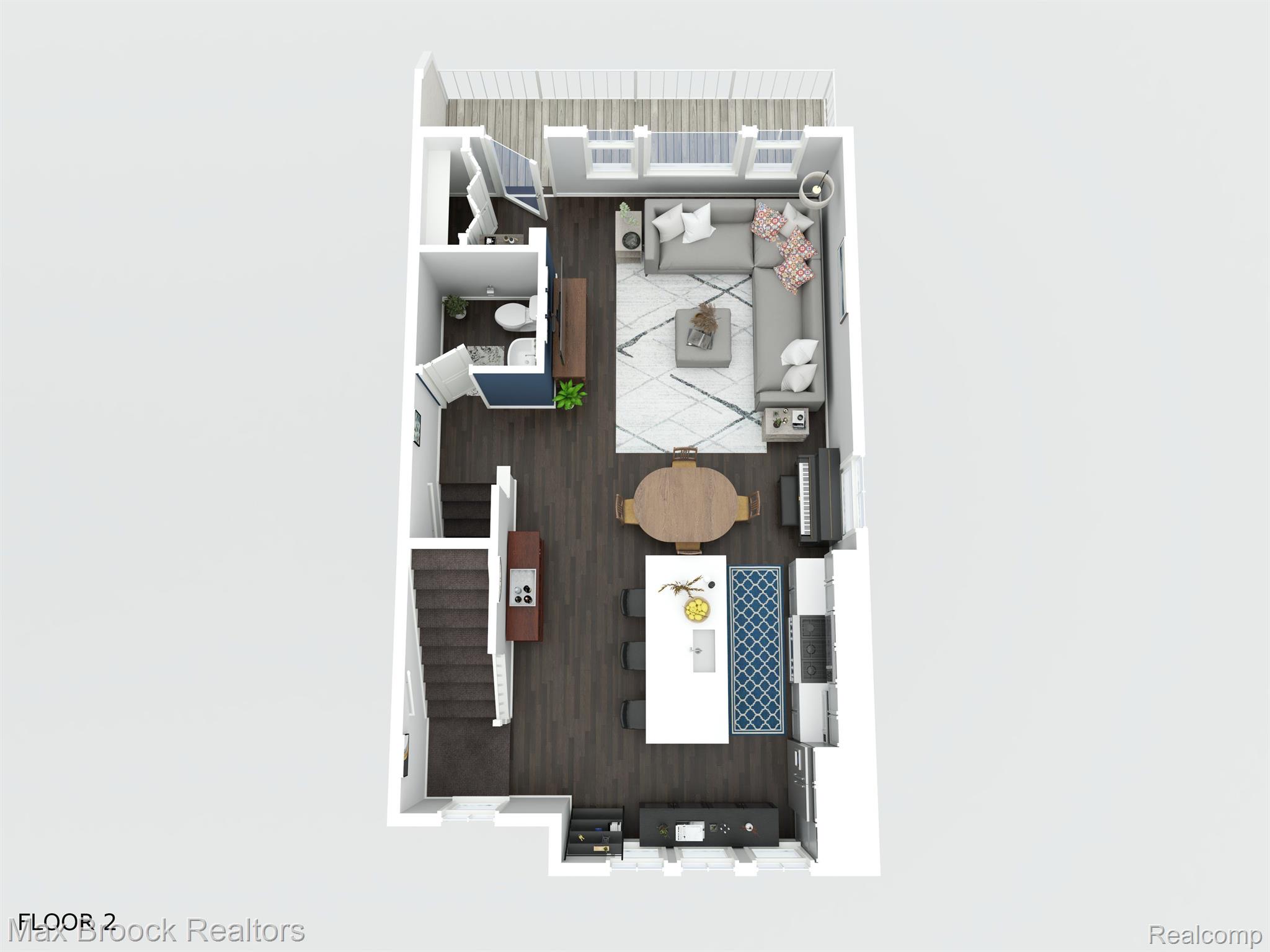 2500 Normandy Road, Unit 27 Royal Oak, MI 48073 - Photo 33 of 37 3D Virtual Staging 2nd Floor