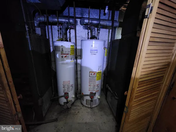 a view of storage and utility room