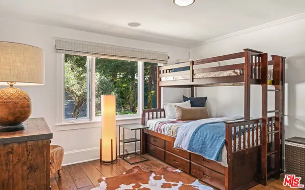 a view of swimming pool with a garden