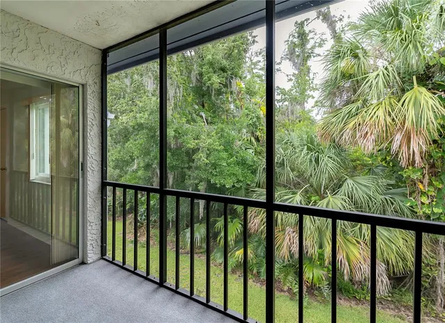 a view of balcony with deck