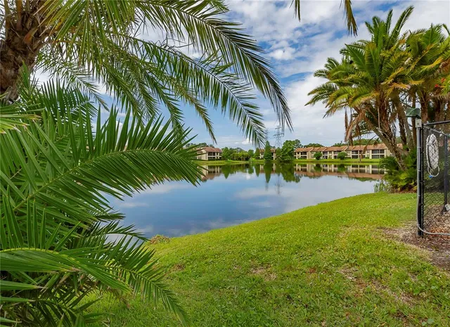 a view of outdoor space with garden