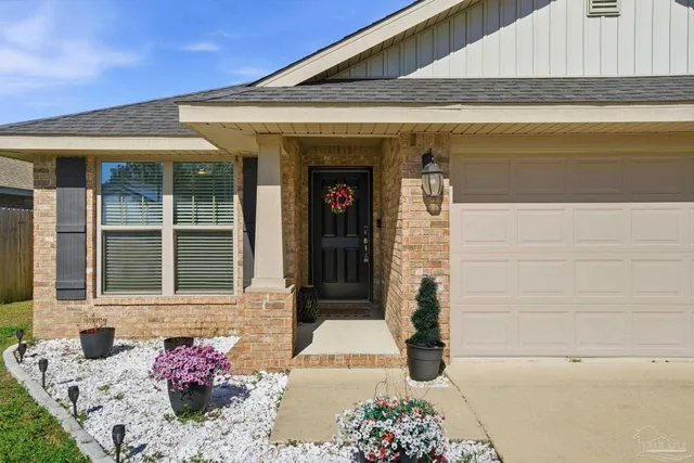 a front view of a house