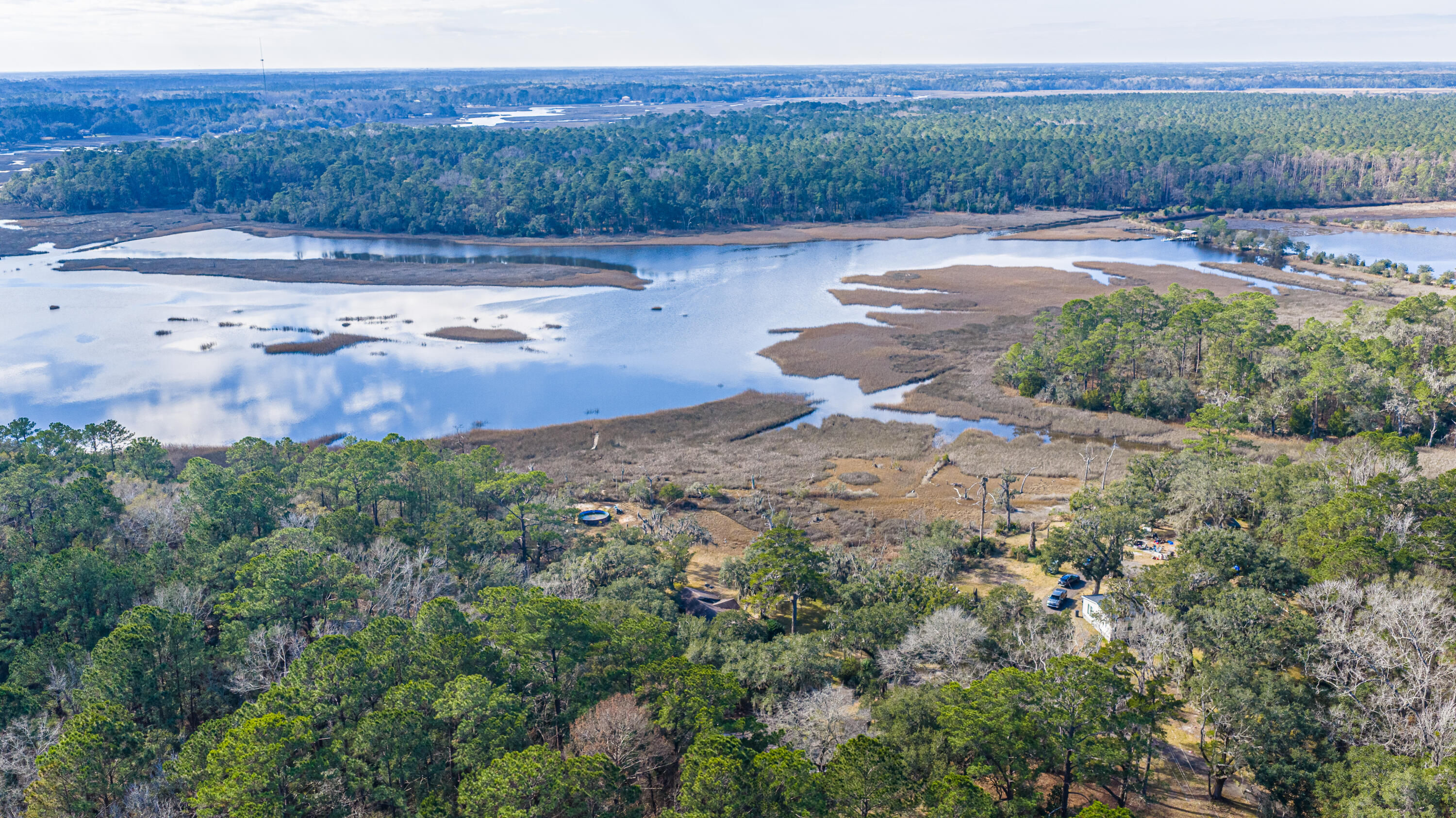 4107 Davison Road Ravenel, SC 29470 - Photo 4 of 39 Looking over Wallace Creek