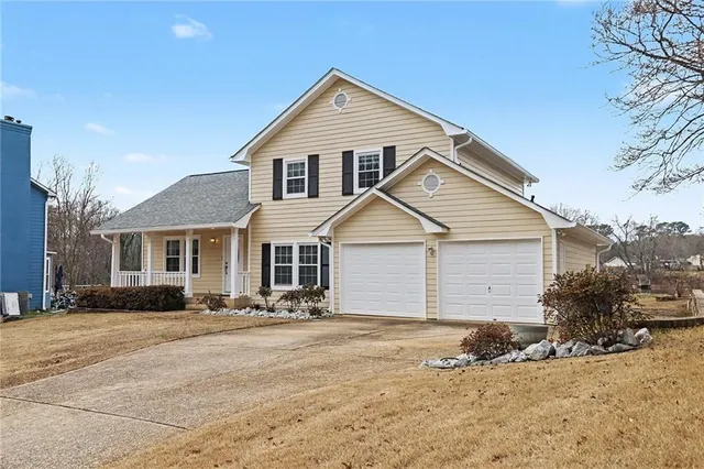 a view of a white house