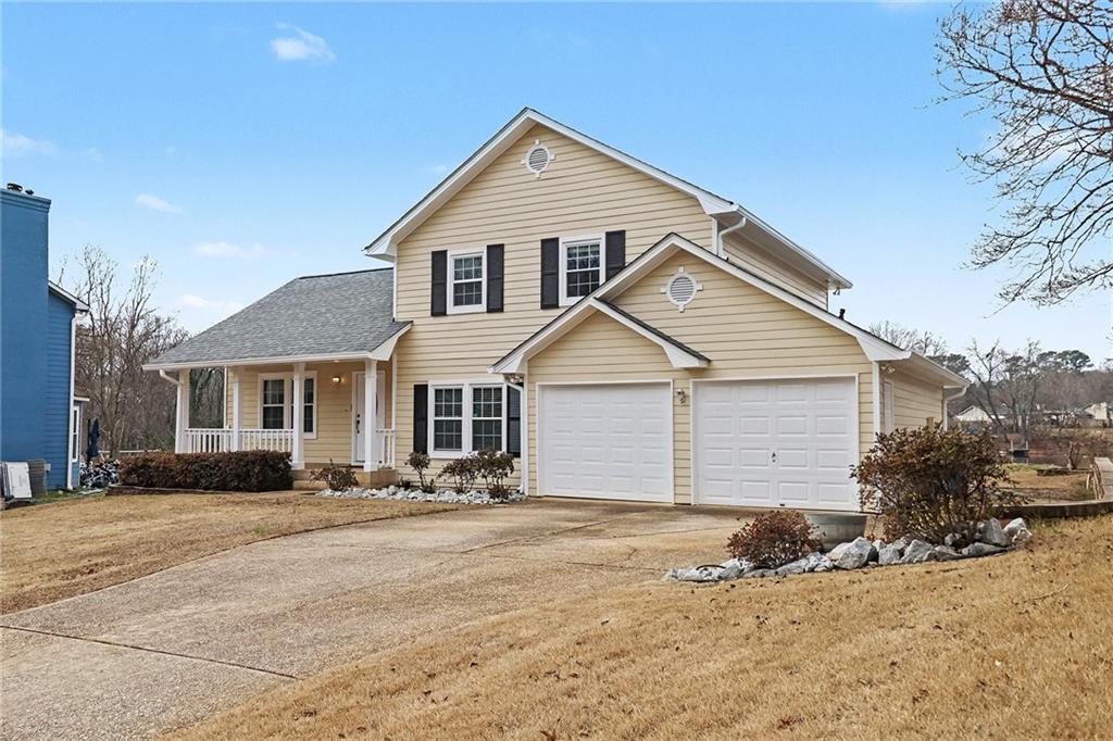 a view of a white house