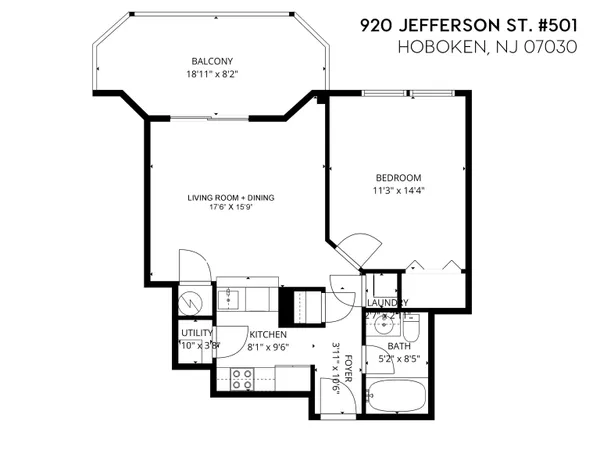 $3,300 | 920 Jefferson Street, Unit 501, Hoboken, NJ 07030