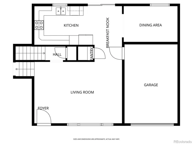 a picture of a bench in front of a gate