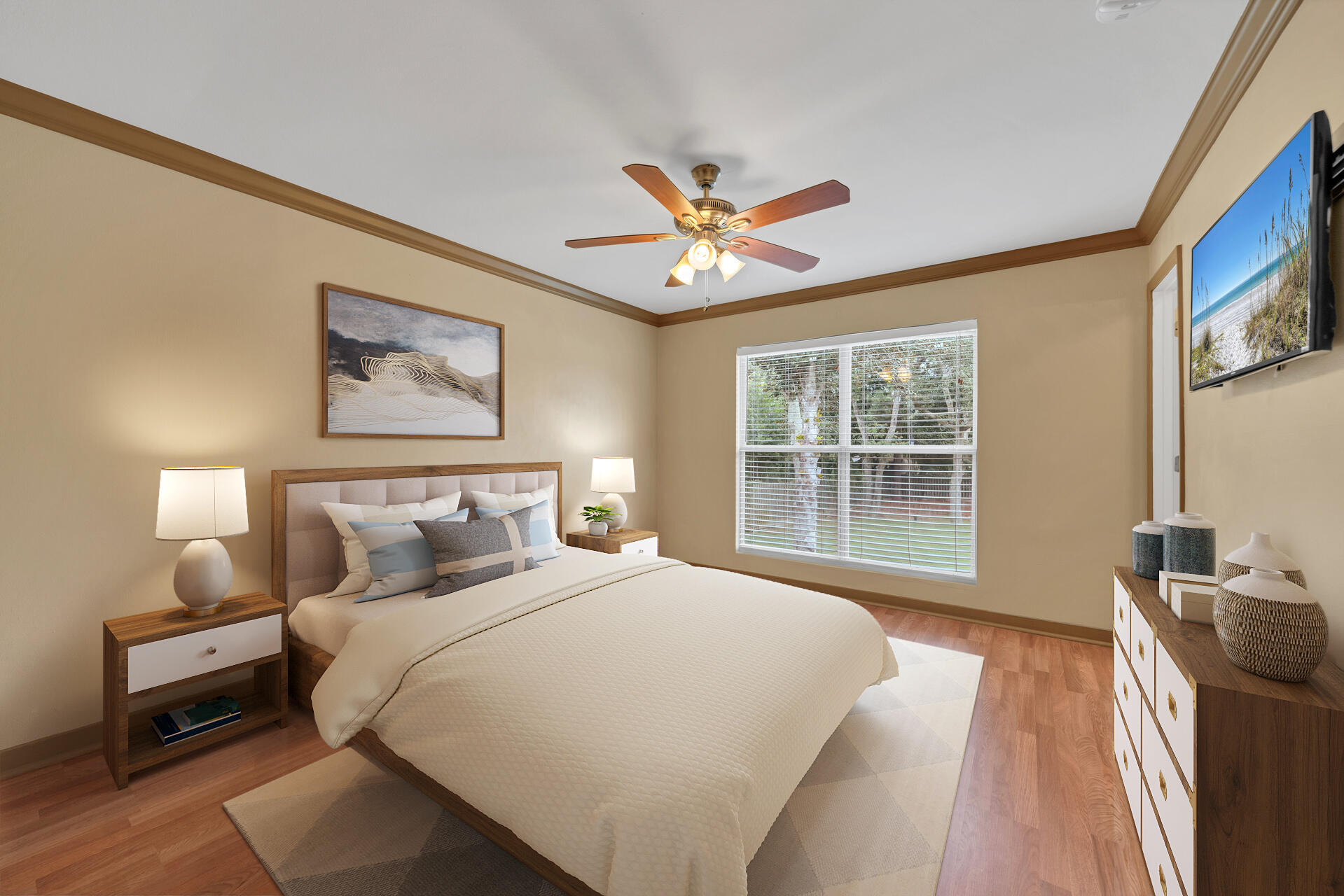 536 Benning Drive Destin, FL 32541 - Photo 7 of 46 a bedroom with a large bed and a window