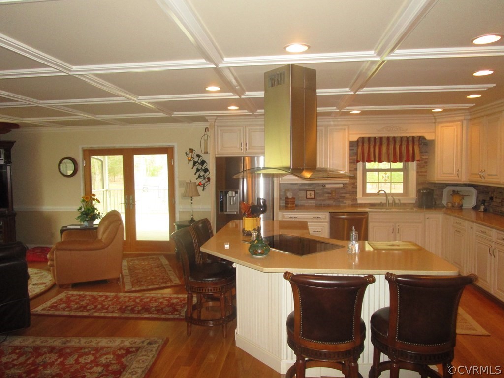 1471 Hardy Road Lunenburg, VA 23952 - Photo 6 of 32 a dining room with furniture and wooden floor